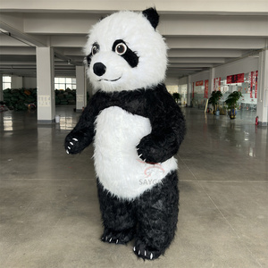 <span class=keywords><strong>Costume</strong></span> Gonfiabile Gigante da Panda 2m/2.6m/3m Unisex, <span class=keywords><strong>Costume</strong></span> da Mascotte Peloso per Danza e Kung Fu, Ideale per Eventi e Noleggio - Product Image 4