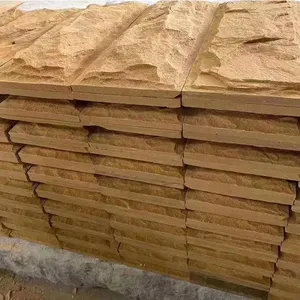 Sandstone panels light colour sandstone for outdoor patio park road exterior wall cladding stone tile