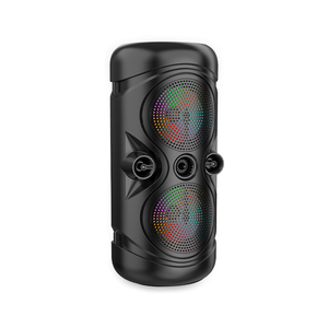 ZQS-4259 Enceintes Bluetooth portables sans fil, grande puissance, double caisson de basses stéréo de 4 pouces, basses puissantes, pour fêtes, avec microphone, karaoké familial - Product Image 1