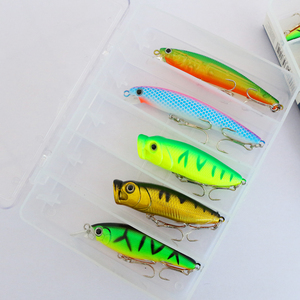 Kit de leurres de pêche d'eau douce PVC appâts durs artificiels Jigbait pour sandre carpe perche truite marlin cible pour rivières lacs ruisseaux - Product Image 1