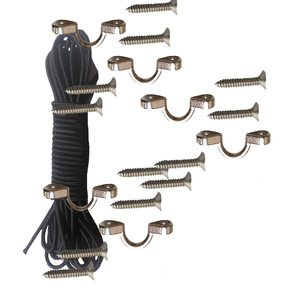 Hhp Anchor Metal C Type <b>Hook</b> Screw Set 6 Pcs With 2M Elastic Rope For <b>Boat</b> Retrofit Upgrade - Product Image 2