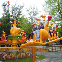 Aire de jeux pour parc à thème extérieur, manèges à sauter, jeux pour enfants, tours de saut de kangourou heureux