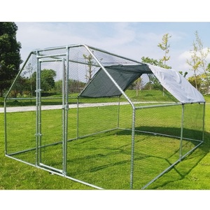 Cages à volailles portables de haute qualité, très vendues, pour lapins, canards, poulets de chair, cages commerciales avec toit en forme de spire/plat - Product Image 5