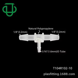 ข้อต่อทีพลาสติก PP แบบลดขนาด JUMEDTEC สำหรับท่ออ่อนขนาด 1.6-9.5 มม. - Product Image 4