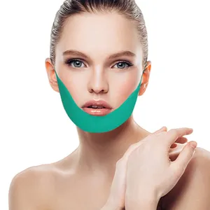 2022 गर्म बिक्री OEM चेहरा स्लिमिंग पट्टा सौंदर्य डबल ठोड़ी Reducer हाइड्रोजेल चेहरे का मुखौटा ठोड़ी और कसने लिफ्ट करने के लिए त्वचा
