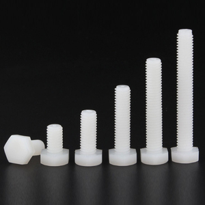 Nylon Outer Hexagonal Bolt Pa66 White Plastic <strong>Screw</strong> M5 M6 M8 M10 M12 10pcs - Product Image 3