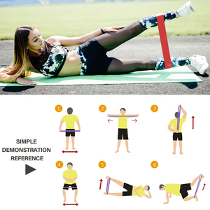 Ensemble de bandes de résistance avec logo OEM, 5 pièces, en TPE, pour exercices de musculation et entraînement musculaire - Product Image 5