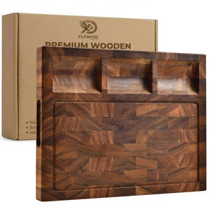 FLYWOD, accesorios para el hogar y la cocina, tabla de cortar de madera de nogal negro de grano final, tabla de cortar de madera - Product Image 1