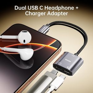 <span class=keywords><strong>Adaptateur</strong></span> Chargeur USB-C Double Type-C Biaze pour Ordinateur Portable et Téléphone Portable, 1 Entrée 2 Sorties, Charge Rapide 60W, en Alliage d'Aluminium - Product Image 2