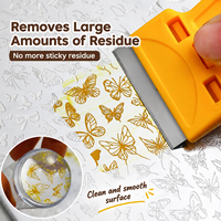 1 pièce Grattoir pour plaque de stamping nail art, lame en métal et plastique, outil de transfert de vernis, nettoyeur multifonction pour manucure DIY et salon de manucure