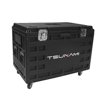 Caisse de rangement pour câbles de scène DJ, équipement audio et éclairage, type flight case
