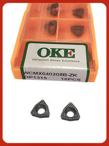 Lama per Trapano Triangolare con Rivestimento PVD Zhuzhou <span class=keywords><strong>Okey</strong></span> for U WCMX06 WCMX08 Universale per Acciaio e Acciaio Inossidabile per Foratura e Lavorazioni di Precisione - Product Image 4