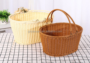 Nhỏ Cổ Điển Khách Sạn Nhà Hàng Tay Dệt Nhựa PP Mây Giỏ Bánh Mì Bánh Mì Tự Chọn Lưu Trữ Hiển Thị Thực Phẩm Nhỏ - Product Image 3