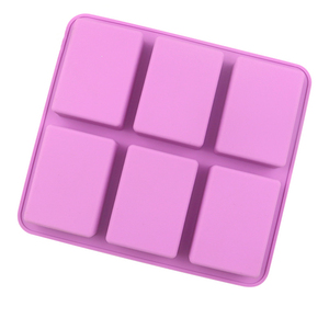 Stampo da forno a forma di piedini a sei cavità stampo per torta per uso alimentare stampi per sapone floreali in Silicone fatti a mano - Product Image 3