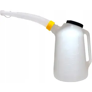 Cool Water Canister 8 Litre Polyethylene (HDPE) Watering Can Oil Fuel Measuring Jug Plastic Pouring Pitcher