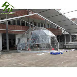Dôme géodésique transparent en PVC, tente <span class=keywords><strong>bulle</strong></span> en plastique pour jardin - Product Image 4