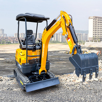 Mini-excavatrice de marque réputée Hightop, 1800 kg, 18,4 kW, mini-pelle, mini-excavatrice à chenilles de 1,8 tonne pour l'agriculture
