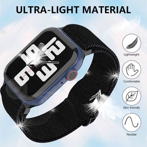Correa de Tela Elástica Multicolor para Reloj Deportivo, Correa de Nailon Trenzado para Apple Watch de 49 mm, 46 mm y 42 mm, Disponible en Fábrica para Venta al por Mayor - Product Image 6