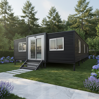 Maison conteneur préfabriquée extensible étanche de 20 pieds ou 40 pieds, 2 chambres, villa modulaire moderne et portable