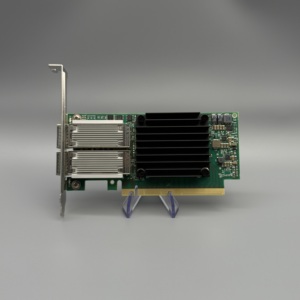 MCX416A-CCAT Connect X-4 EN ネットワークインターフェースカード 100GbE デュアルポート QSFP28 PCIe3.0 X16 (Mellanox CX416Aサーバー用) 在庫あり - Product Image 1