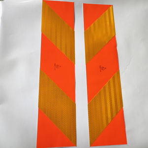 Tablero marcador ECE RR 70,01 Productos de advertencia de seguridad de tráfico Materiales reflectantes amarillos <span class=keywords><strong>Señales</strong></span> de advertencia de remolque - Product Image 3