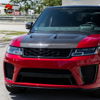 Capot de capot en Fiber de carbone de Style SVR pour Land Rover Range Rover Sport capot de moteur en Fiber de carbone 2013-2020