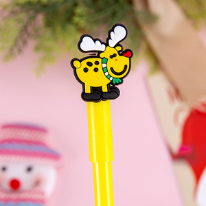 Penna a sfera con toppa natalizia penna a tema 0.5mm per feste per regali e calza natalizia - Product Image 3