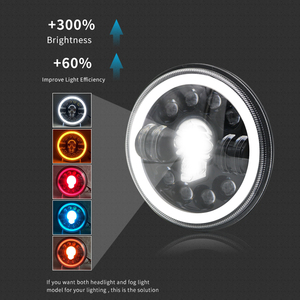 Sistema de Iluminación para Motocicleta Skull Ghost de 7 Pulgadas, Luces LED de 12 Voltios, Faro Delantero Blanco para Motocicletas - Product Image 3