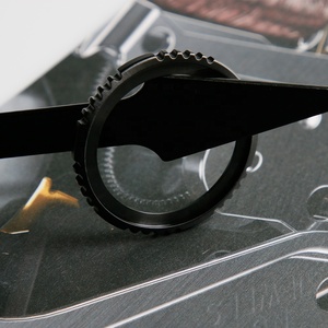 Bague de montre SKX007 en acier inoxydable 316L, design engrenage, pour montre de plongée, outil et pièce - Product Image 4