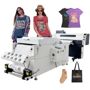 Box Provided PET Transfer Film High precision DTF Dryer Color ink Inkjet printing machine Front platform heating