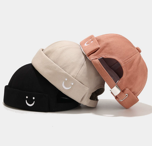 بيع بالجملة مخصص المطرزة قبعة أرجيل نمط جمجمة هاربور بلا شعيرات قماش مخملي شحن مجاني - Product Image 2