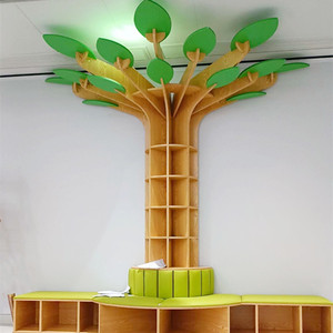 Libreria per Bambini Chiquitos Reading Tree, Scaffale in Legno per Scuola, Asilo, Decorazione, Angolo Lettura per Parco Giochi - Product Image 4