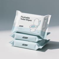 Lingettes humides biodégradables 100% non tissées et jetables pour toilettes, 55g 60g, personnalisables, pour le nettoyage domestique, vente en gros, OEM/ODM disponible