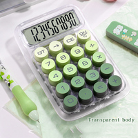 Calculatrice électronique mini 10 chiffres tendance, couleurs dégradées, articles de papeterie fantaisie pour le bureau