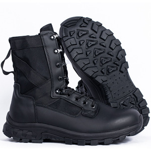 Bottes tactiques DF22 pour hommes, en daim, imperméables, pour toutes les saisons, hautes, de randonnée, couleur beige - Product Image 3