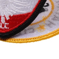 Badges brodés pour vêtements, écussons personnalisés avec logo d'usine, patchs brodés avec support thermocollant