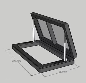 <span class=keywords><strong>Finestra</strong></span> da <span class=keywords><strong>Tetto</strong></span> Elettrica Automatica Moderna in Lega di Alluminio Impermeabile con Doppio Vetro - Product Image 5