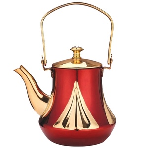 Di lusso di alta qualità stile arabico Turkish caffè Set da tè in acciaio inox marocchino pentola per la casa Hotel ristorante o ufficio uso - Product Image 1
