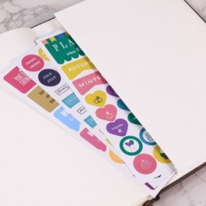 Tùy chỉnh Neon máy tính xách tay tái chế Vàng paper7 Vòng chất kết dính kế hoạch Nhật Ký bơm lại Bìa xác thực làm bằng tay da Tạp Chí - Product Image 4