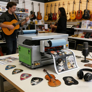 En Yeni A2 Masaüstü UV Mürekkep Püskürtmeli Yazıcı 4060 DTF Flatbed Yazıcı Yeni Baskı Teknolojisi ile Yüzme Bonesi Ahşap Marka AB Yapıştırıcılı Flatbed Baskı - Product Image 3