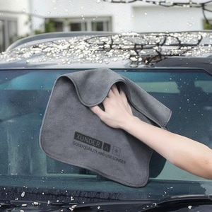Toalla de Limpieza de Doble Uso, Gruesa y Absorbente, de Terciopelo Coral, con Logotipo Impreso, No Daña la Superficie, para Limpieza de Autos - Product Image 2