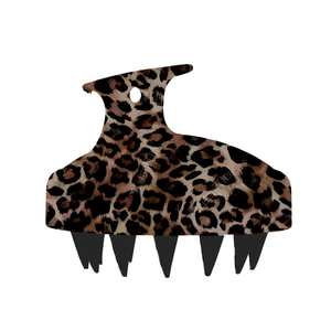 Wanmei personalizzato stampa leopardo pettine spazzola per capelli per donne taglio capelli salone pettine - Product Image 3