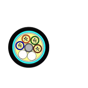 Câble à fibres optiques monomode ignifuge blindé à bande d'acier GYTZS G652D, tube lâche, torsion SZ - Product Image 2