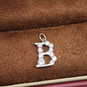 Collar con colgante de letra en plata 925 de UM Jewelry Classic para mujeres, niños, aniversarios, regalos de boda y ocasiones festivas. - Product Image 5