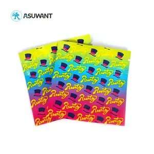 Custom Printed Small Smell Proof 1g 3.5g 7g Edible Gummies Candy Ziplock Pouch Packaging Mylar Snack Food Packaging Bag