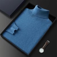 Vente en gros de pulls à col roulé en cachemire 100% personnalisés pour l'hiver pulls d'automne à col roulé et chauds doux et chauds pour hommes chandails en tricot