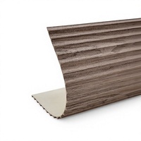 Panneaux muraux en MDF rainurés 3D flexibles, imperméables et ignifuges, style moderne en noyer, pour salon, villa, chambre à coucher, salle de bain