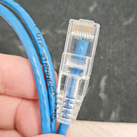 Cable de Conexión de Red HOTION CAT 6 AWG24/26/28, Cable UTP Delgado para Interiores, PC, Laptop, Alta Velocidad