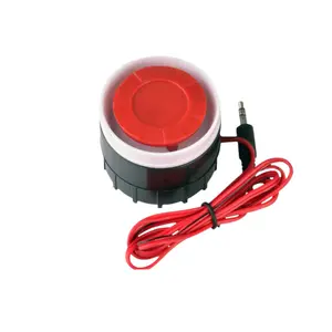 Staniot Customize 433Mhz Wired Siren High Decibel 110db Loudly Indoor Mini Red Alarm For Home Security GSM Wireless Alarm System