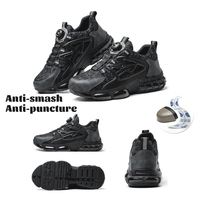 Chaussures de sécurité à embout d'acier respirantes, légères, anti-chocs, antidérapantes, anti-perforation, pour travaux industriels et de construction